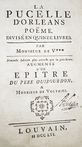 Pucelle d'Orleans 1756