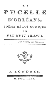 Pucelle d'Orleans 1780